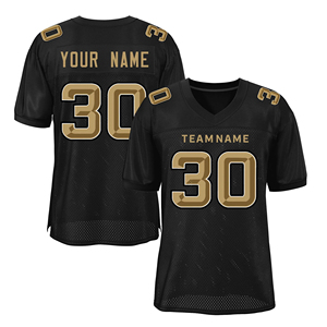 Dernier design personnalisé, maillot de football américain à manches courtes, respirant, grande taille, séchage rapide, vêtements de sport, faible MOQ - Product Image 3