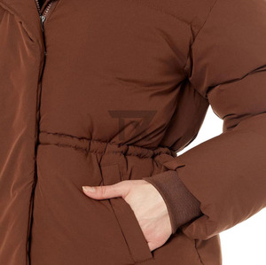 Fashionable Women's High Quality Breathable Knitted Nylon Puffer Jackets with Zipper Design - Product Image 3