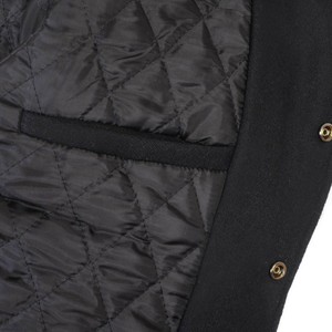 University Letterman Varsity <b>Jacket</b> Black Wool <b>Jackets</b> Real Leather Sleeves <b>White</b> Bomber Chicago <b>Jackets</b> for <b>Men</b> - Product Image 6