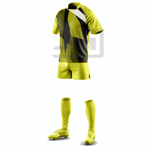 Maillot et short de rugby personnalisés avec impression numérique premium et broderie 3D, nom d'équipe personnalisé, 100 % polyester, sans couture, coupe-vent, léger - Product Image 1