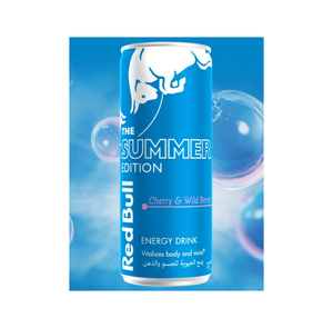 Lote de latas de Red Bull Summer Edition Cherry & Wood Fruit de 24x250ml, 96 paletas por camión para distribuidores a gran escala - Product Image 4