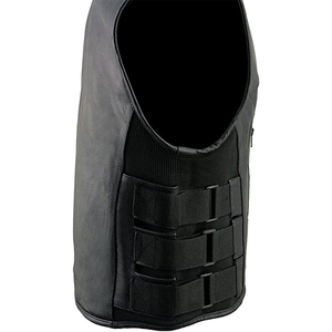 Gilet en cuir pour homme, nouvelle collection printemps-automne, style coréen, tendance mode, gilet simple boutonnage, respirant, en cuir, OEM - Product Image 5