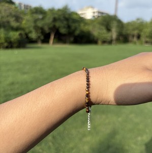 Natural Tiger Eye Faceted Beads 925 Sterling <b>Silver</b> <b>Adjustable</b> Brown Gemstone Trendy Wedding & Party <b>Bracelet</b> Wholesale Jewelry - Product Image 3