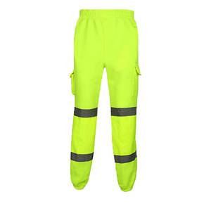 Mens Breathable Plus Size Hi Visibility Cotton Cargo Pants with Knee Pads ODM Workwear Multi-Pocket Durable <b>Construction</b> - Product Image 4