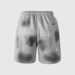 High Quality Men Solid High Waist Elastic Sun Faded Rhinestone Custom Screen Printed Acid Wash Hem Corduroy Waterproof Gym - Product Image 1