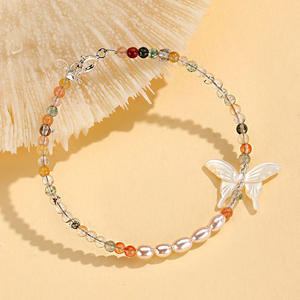 Collier en perles d'eau douce de style chinois de haute qualité, pendentif en gourde naturelle, jade de glace de haute qualité, chaîne de clavicule, nouvelle mode - Product Image 3