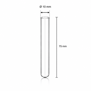 หลอดทดลอง G012-15-47-C ขนาด 13x100 มม. หลอดทดลองแก้วพรีเมียม ทนความร้อน ทำจากแก้วบอโรซิลิเกต สำหรับห้องปฏิบัติการและอุตสาหกรรมเครื่องสำอาง - Product Image 3