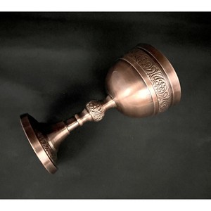High End Quality Brass <b>Goblet</b> Vintage Embossed Design Round <b>Wine</b> Cup for Wedding Decorative Use - Product Image 5
