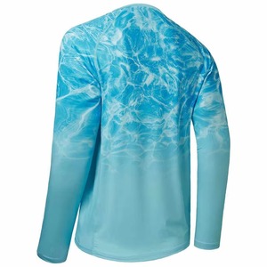 Chemise de pêche à manches longues pour homme, respirante, anti-UV UPF50, avec poches, tendance, pour l'extérieur, sublimation, protection solaire, été - Product Image 2