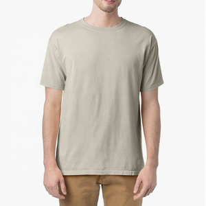 เสื้อยืดคอกลมย้อมสีสำหรับผู้ชายสไตล์สั้น - Product Image 3