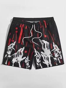 Men Double <b>Layer</b> Fitness Shorts Design Custom Gym Workout Liner Mesh Shorts Beach Board Shorts For Men - Product Image 3