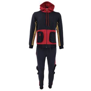 2025 New Designer Men's Winter Tracksuit with 100% Cotton <b>Zip</b> Pants Cargo <b>Pocket</b> Utility Joggers <b>Hoodie</b> for Outdoor Sportswear - Product Image 1