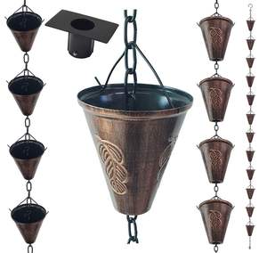 Cadena de Lluvia con Diseño Celta, Estilo Vintage, Reemplazo de Tubería de Desagüe, para un Flujo de Agua Exterior de Primera Calidad - Product Image 1