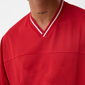 Camiseta Deportiva de Malla de Manga Corta Oversize para Hombre, Transpirable, de Secado Rápido, Estilo Hip Hop, 100% Poliéster, Personalizable - ¡Oferta Especial! - Product Image 6