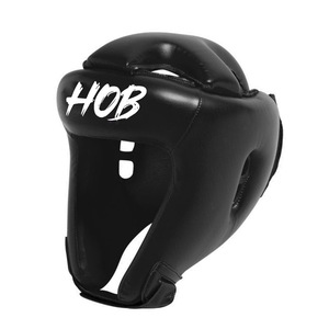 Casque de boxe HOB en PU, casque de protection sportif rouge et noir, unisexe, adulte, style universel - Product Image 2