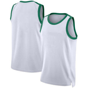 ZESHAN ZAFAR Summer Wear Fashion White Basketball Jersey Custom Design Muscle Fit Rib Tank Top Contrast <b>Binding</b> Plus Size 100% - Product Image 3