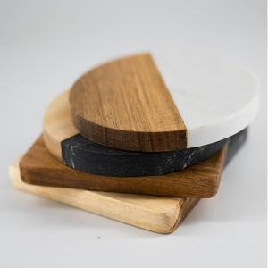 Modern Hotel Grade Marble <b>Coaster</b> Set Eco-Friendly Durable Natural Stone <b>Drink</b> <b>Coasters</b> Cut Technique Washable - Product Image 4