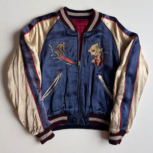 Chaqueta Sukajan de Moda Urbana con Bordado Premium y Tela Satinada, Ajuste Cómodo para un Look Casual Diario - Product Image 1