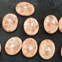 Piedra del Miedo Pulida de Sunstone, Piedra de Palma de Gema Natural, Proveedor al por Mayor