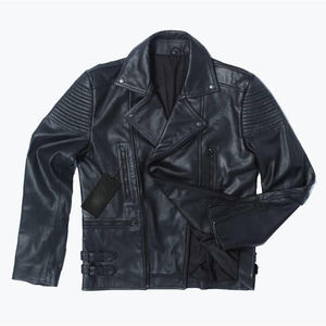 Chaquetas de Cuero Genuino para Hombre, Diseño OEM ODM Personalizado, Chaquetas de Motociclista de Alta Calidad, Chaquetas de Cuero con Cierre - Product Image 2
