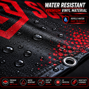 High Quality Boxing Ring Advertising Panel <b>Banner</b> for Professional Rings Red And Black <b>banner</b> By Superior International - Product Image 6
