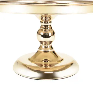 Base Redonda Dorada de Metal para Tartas, Plato para Exhibición de Postres, para Bodas, Fiestas de Cumpleaños, Decoración de Mesa de Buffet, Venta al Por Mayor - Product Image 4