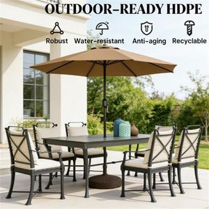 Base Circolare per Ombrellone da Terrazzo, Solo Base per Ombrellone da Esterno per Decorazioni - Product Image 2