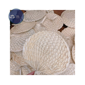 [MEJOR VENDIDO] |   Abanico de mano de hoja de palma tejida |   Ventilador de mano para recuerdo de boda, suministro para fiestas, Vietnam - Product Image 1