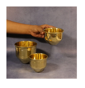 Tazas Medidoras de Latón Hechas a Mano, Diseño Moderno con Acabado Brillante Clásico, para Decoración del Hogar, Utensilios de Cocina y Manualidades - Product Image 6