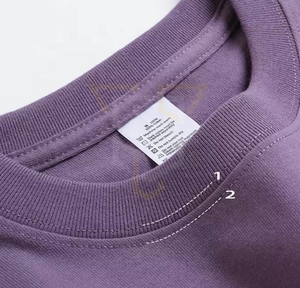 เสื้อยืดแขนสั้นผู้ชาย ผ้าฝ้าย ทรงหลวม ดีไซน์ไหล่ตก ลายเรียบ พิมพ์โลโก้ได้ สไตล์สตรีทแวร์ ทรงพอง - Product Image 4