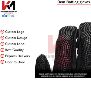 Genuine Cabretta Leather Baseball Batting Gloves Professional High-Grip Batting Gear Custom Logo OEM Factory Wholesale Sports - Product Image 4