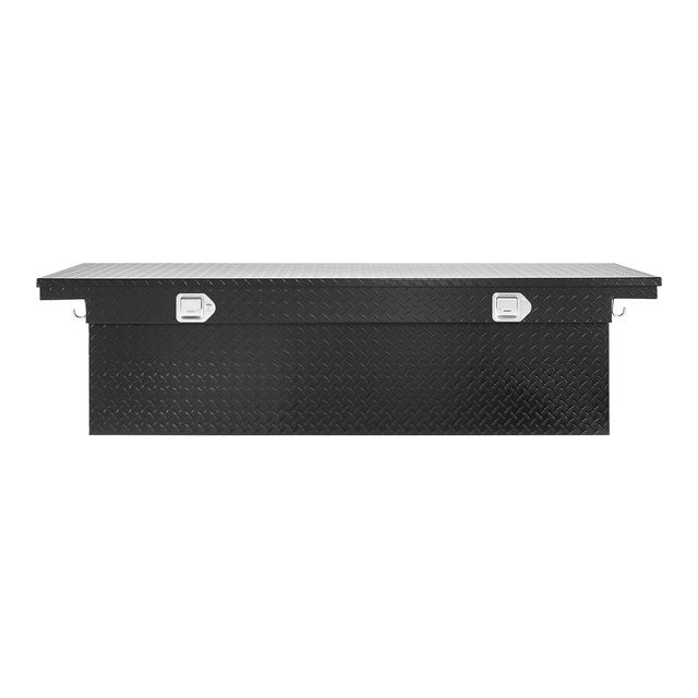 Heavy Duty Aluminum Crossover Truck Tool Box 69x20x18 in Diamond Texture Customizable OEM for Truck Bed RV Trailer Use