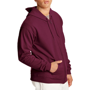 Sweats à capuche zippés confortables et décontractés, basiques, en tissu léger pour les activités quotidiennes - Product Image 2