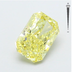 Diamante Cultivado en Laboratorio con Certificación IGI, Corte Radiante de 0.95 CT, Color Amarillo Intenso Fantasía, Claridad VS2, CVD LG 782655443, ROYAL GEMS PARA JOYERÍA - Product Image 4
