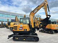 Mini-excavatrice SANY 60C, 6 tonnes, sur chenilles, compacte, hydraulique, pour travaux de construction, avec moteur d'origine, pompe hydraulique et boîte de vitesses