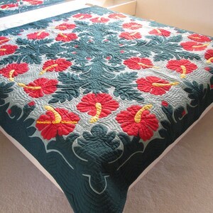 Classy Trendy Vintage Bulk Supply Flower Patterned Pure Cotton Material Hawaiian <b>Quilts</b> Set Home Hotel <b>Bedding</b> Decor Handmade - Product Image 1