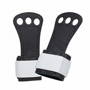 Gymnastics Hand Grips Wholesale Custom Leather Hand Grip Workout <b>Trainer</b> 3 Hole Leather Loops Gymnastic Leather Grip - Product Image 2
