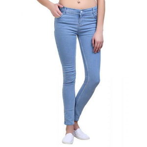High Waisted Women Jeans Pants Classic Straight Leg Denim Trousers Casual Blue Pockets Comfort Slim Fit Jeans - Product Image 5