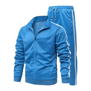 Conjunto Deportivo de 2 Piezas para Hombre, Ligero, con Sudadera con Cremallera y Forro Polar, Pantalones Deportivos con Puños Elásticos, Ropa Deportiva para Gimnasio y Running - Product Image 5