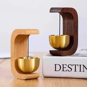 Timbre de Puerta de Madera Premium con Sonido de Campana de Cobre |   Campana de Entrada Moderna para Decoración del Hogar, Cafeterías y Tiendas - Product Image 6