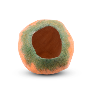 Maison pour chat en feutre en forme de citrouille, confortable pour les animaux - Product Image 1