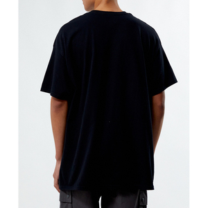 Camiseta Negra Oversize de Alta Calidad para Hombre con Estampado Digital, Estilo Urbano, Cuello Redondo, Manga Corta, Algodón Jersey, Transpirable y Ecológica - Product Image 2