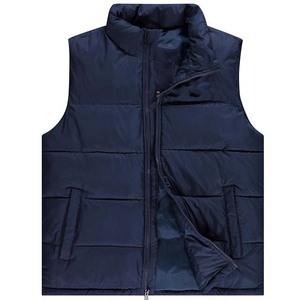 Gilet matelassé pour homme de haute qualité, personnalisé avec logo, respirant, séchage rapide, confortable, col montant, sans manches, en toile, style urbain, pour l'hiver - Product Image 5