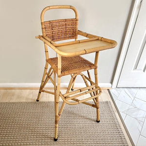 Silla de alimentación de ratán de la más alta calidad para niños, silla alta para bebés, precio de fábrica. - Product Image 6