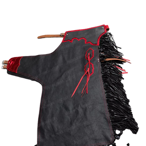 Chaps de Rodeo en Cuir Véritable pour Hommes, Taille Haute, Coupe Droite, Respirants, Grande Taille, Personnalisés pour l'Hiver - Product Image 1