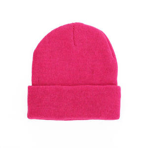 Wholesale Custom Logo Women's <b>Beanie</b> Rib <b>Knit</b> <b>Beanie</b> Recycled Polyester <b>Beanie</b> Low MOQ Factory Direct - Product Image 5