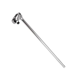 Manico a cricchetto flessibile extra lungo da 1/2 pollice, 24 pollici, 72 denti, reversibile, cromato, per chiavi a bussola metriche, supporto OEM - Product Image 6
