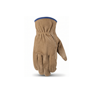 Guantes de Jardinería de Piel Serraje con Palma Reforzada, Guantes de Trabajo Suaves y Flexibles con Muñequera Elástica, Guantes para Trabajos en el Jardín, Proveedor Directo de Fábrica OEM - Product Image 3