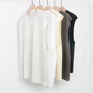 Débardeur de sport pour hommes, style gilet d'été, en matière légère, avec découpe des emmanchures et col rond, vente en gros - Product Image 3