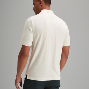 Polo de golf personnalisé à col zippé 1/4, 180 GSM, en coton, sublimation, haute qualité, pour hommes, avec logo, CE - Product Image 2